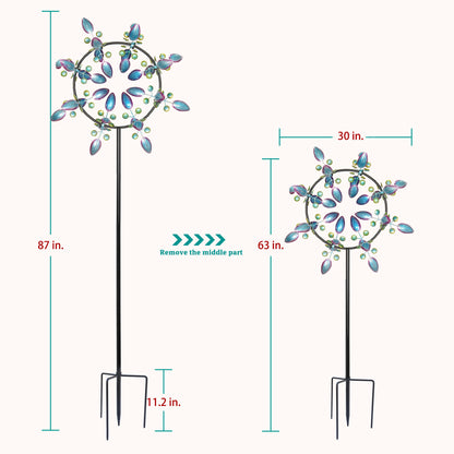 AdjuAdjustable Peacock Wind pinners Outdoor