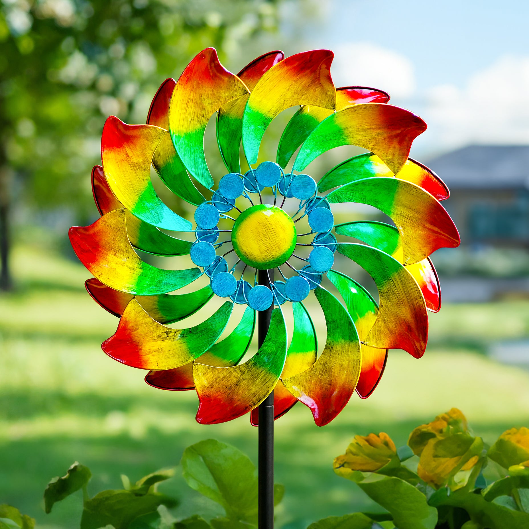 Colorful Bloom Wind Spinner