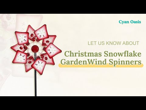 Christmas Snowflake Garden Wind Spinner