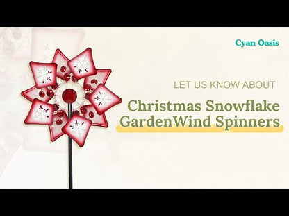 Christmas Snowflake Garden Wind Spinner